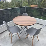 Стол и 3 стула — folding chair, dining table (photo 1)