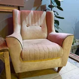 Студийный диван и кресло-качалка — rocking chair, studio couch, velvet (photo 3)