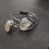 Винтажное серебряное кольцо с кварцем рутиловым — strainer, loupe (photo 3)