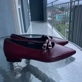 Бордовые лаковые туфли Mary Jane TOFA — Loafer, bobsled (photo 3)