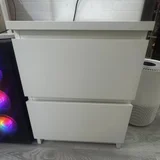 Тумба IKEA белая с двумя ящиками — photocopier, dishwasher, printer (photo 4)