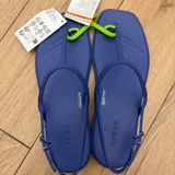 Crocs белые вьетнамки унисекс оригинал — knee pad, sandal (photo 5)