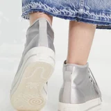 Серебристые кеды Adidas Originals Nizza — knee pad (photo 2)