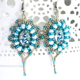 Серьги "Sky" ручной работы — hair slide, necklace (photo 3)