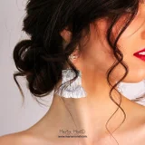 Серьги Элиот ручной работы — brassiere, wig (photo 2)