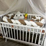 Детская кроватка с маятником и матрасиком — crib, cradle (photo 5)