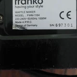 Вафельница Franko FWM1164 — cash machine (photo 2)