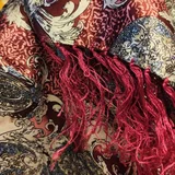 Шелковый платок-косынка — sarong, wool, velvet (photo 3)