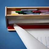 IKEA MÅLA, держатель для рулона бумаги и органайзер для рисования — pencil box, printer, ballpoint (photo 4)