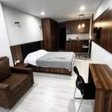 Студия 35 кв.м в ELT Sunset с видом на море — studio couch, wardrobe, four-poster (photo 2)