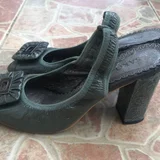 Босоножки матовой малахитовой расцветки — sandal, Loafer (photo 2)
