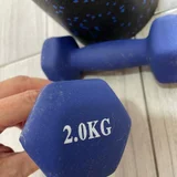 Набор спорт инвентаря: гантель, пенный ролик и фитнес резинка — dumbbell (photo 3)