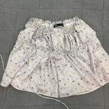 Юбка Zara голубая шелковая — hoopskirt, shower cap, swimming trunks (photo 1)