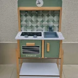 Кухня детская Kinderkraft деревянная — stove, CD player, microwave (photo 2)