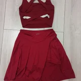 Набор: теннисная юбка с шортами и топик — overskirt, sarong (photo 1)
