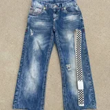 True Religion Vintage Straight Jeans и ремень Ben Davis — jean (photo 2)