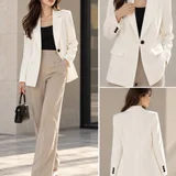 Белый классический жакет пиджак — lab coat, suit (photo 1)