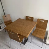 Стол со стульями — folding chair, dining table (photo 1)