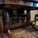 Раздвижной обеденный стол из натурального дерева и 6 стульев — four-poster, lumbermill (photo 4)