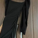 Черное мини платье S размера — abaya, cloak (photo 4)