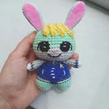 Вязаная игрушка Лягушка — teddy, wool, hair slide (photo 3)