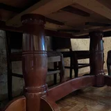 Раздвижной обеденный стол из натурального дерева и 6 стульев — coffeepot, espresso maker (photo 5)