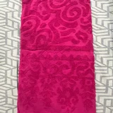 Полотенце розовое 120*80 — bath towel, velvet (photo 1)