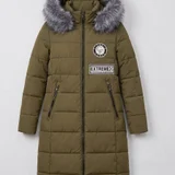 Лыжный костюм с курткой, брюками, перчатками и очками — fur coat (photo 1)