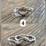 Набор украшений: серьги, кольца, браслет и украшение на шею — chain, buckle (photo 4)