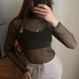 Новый лонгслив сеточкой (photo 7)