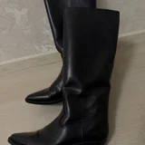 Зара сапоги 38р — cowboy boot, suit, Loafer (photo 4)