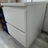 Тумба IKEA белая с двумя ящиками — file, refrigerator (photo 1)