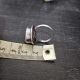 Винтажное серебряное кольцо с кварцем рутиловым — loupe, rule (photo 2)