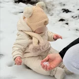 Зимний комбинезон Zara 12-18 месяцев с шапкой и шарфом — diaper, pajama (photo 2)