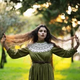 Платье льняное — hoopskirt, gown, overskirt (photo 2)