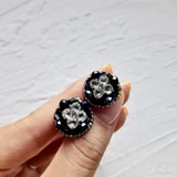 Серьги-пусеты "Классика" — hair slide, loggerhead (photo 1)