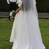 Свадебное платье А-силуэта — hoopskirt, overskirt, gown (photo 5)