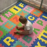 Мягкий коврик-пазл Английский алфавит 26 квадратиков — diaper, jigsaw puzzle (photo 1)