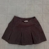 Юбка Zara голубая шелковая — velvet, miniskirt (photo 2)