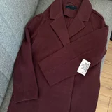 Пальто ASOS DESIGN бордовое — sweatshirt, suit (photo 3)