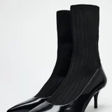 Ботильоны Zara ankle sock boots 38 размер — Loafer, clog, sock (photo 2)
