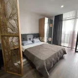 Студия в Bagrationi Residence — four-poster, sliding door, window shade (photo 1)