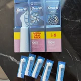 Насадки на зубную щетку Oral-B Pro Sensitive Clean 6 шт — rubber eraser, sunscreen, packet (photo 2)