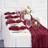 Набор салфеток из марли 24 шт (50х50 см) — dining table, red wine, velvet (photo 1)