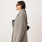 Пальто ASOS DESIGN бордовое — trench coat, cloak, kimono (photo 4)