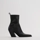 Ботильоны ZARA, натуральная кожа, 37 размер — cowboy boot (photo 1)