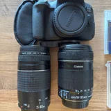 Фотоаппарат Canon EOS 750D с комплектом объективов и аксессуаров — reflex camera, lens cap (photo 1)