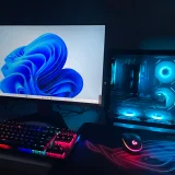 Игровой ПК с монитором — desktop computer, mouse, monitor (photo 1)