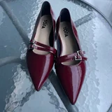 Бордовые лаковые туфли Mary Jane TOFA — Loafer, sandal, clog (photo 2)