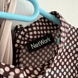 Платье NetWork шоколадное в горох — bib (photo 3)